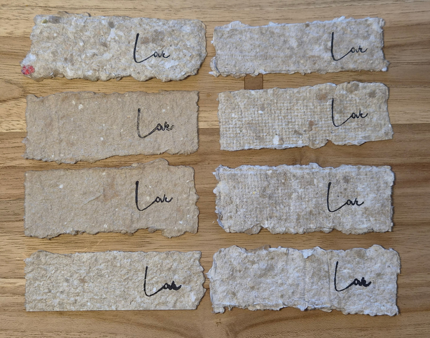 Set of 8 Gift Notes - Love