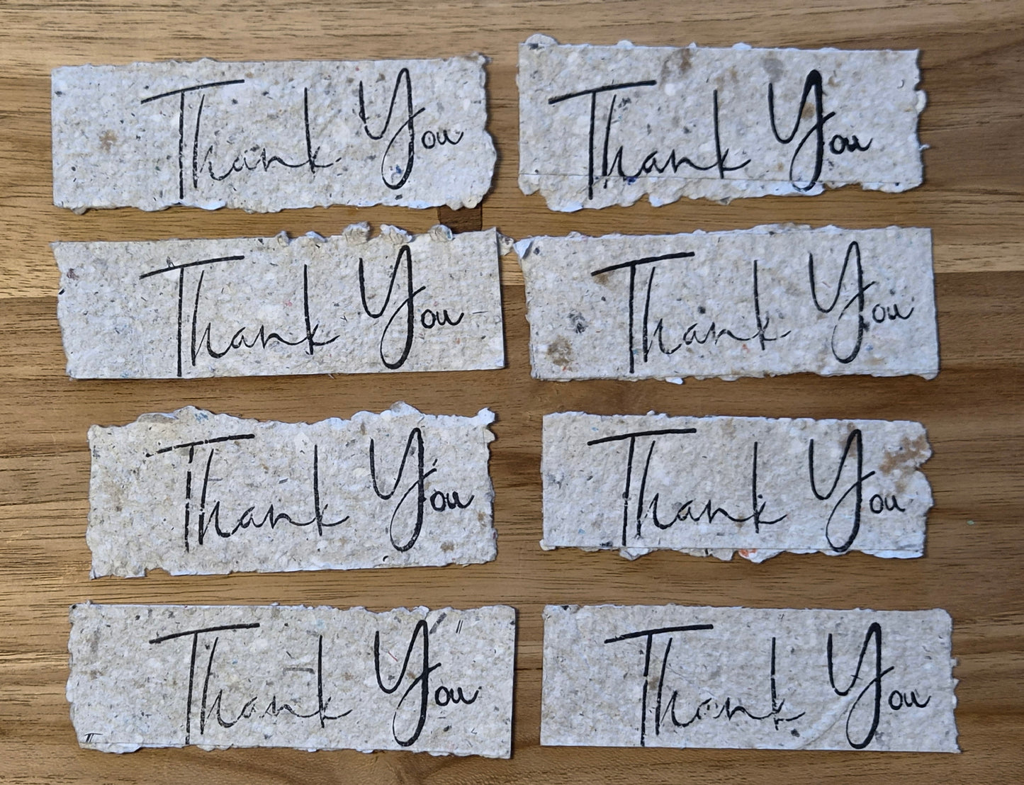 Set of 8 Gift Notes - Thank You